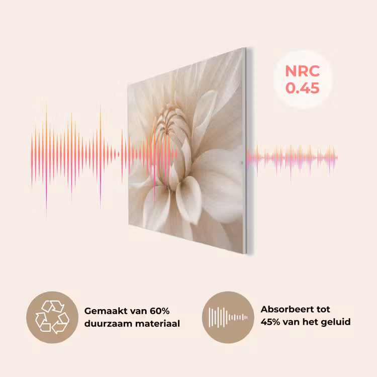 Bloem - Dahlia - Wit PET vilt klein -USP_NL