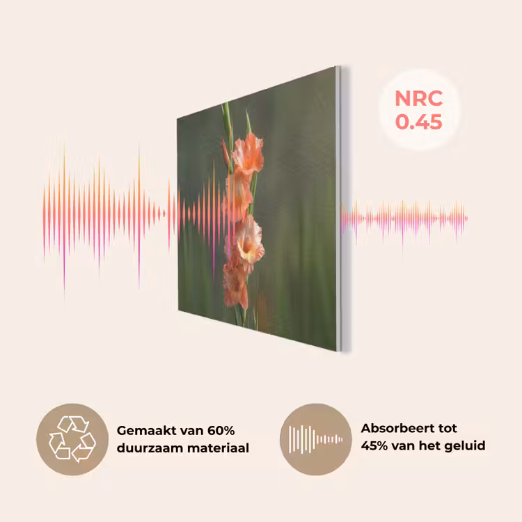 Bloem - Gladiolen - Zalmroze PET vilt klein -USP_NL