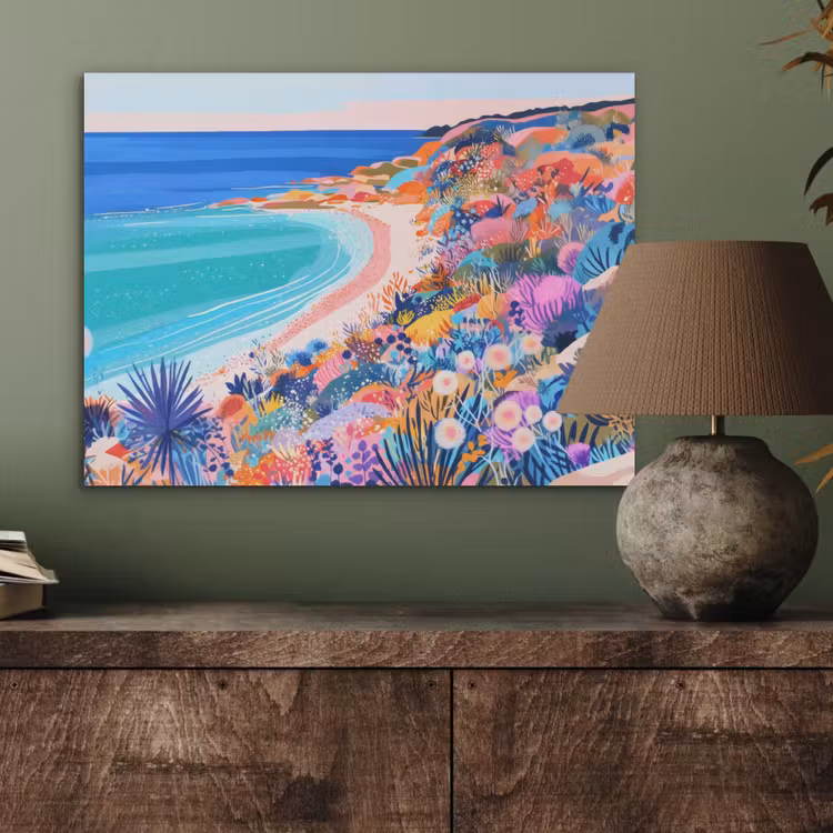 Bloemenweide - Zee - Zomers PET vilt klein -sfeer2