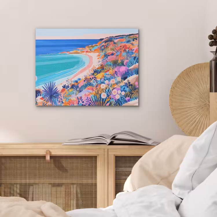 Bloemenweide - Zee - Zomers PET vilt klein -sfeer3