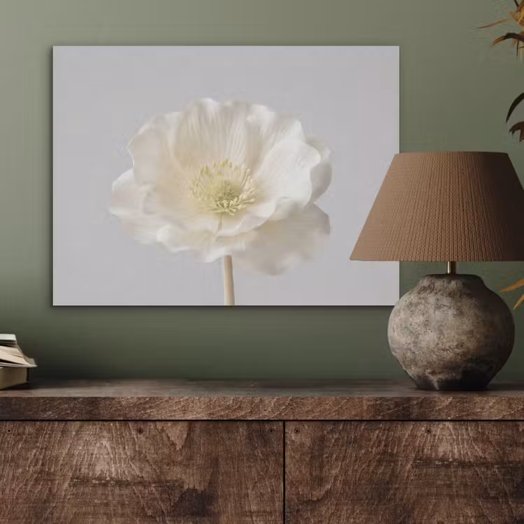 Bloem - Minimalistisch -Wit PET vilt klein -sfeer2