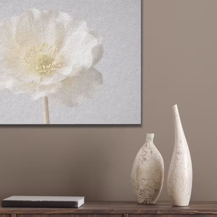 Bloem - Minimalistisch -Wit PET vilt klein -sfeer6_closeup