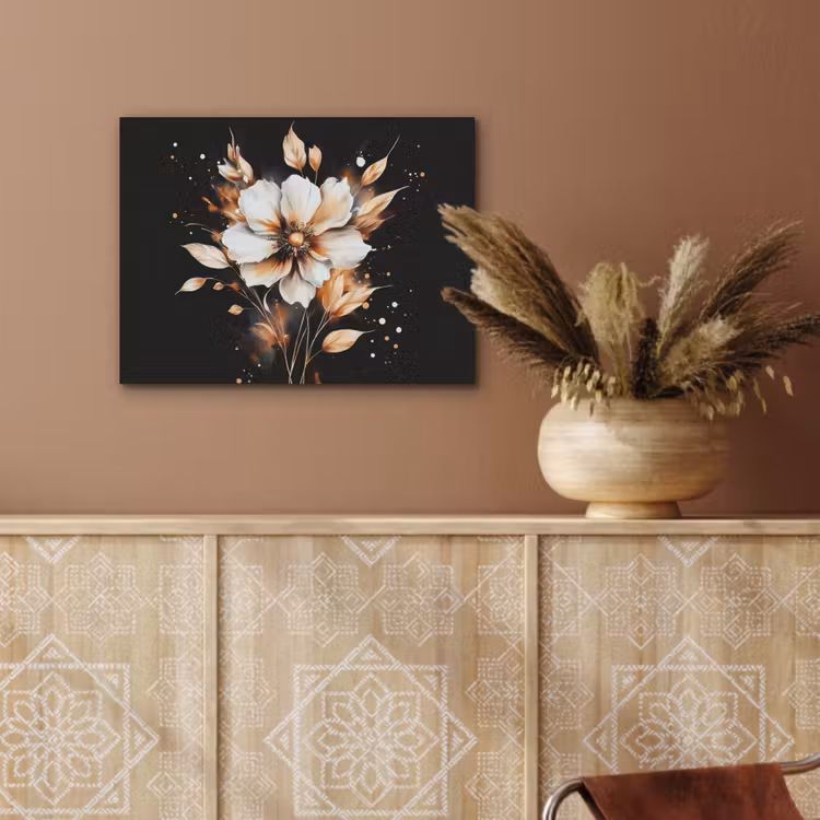 Bloem - Verf - Goud - Graffiti - Modern PET vilt klein -sfeer4