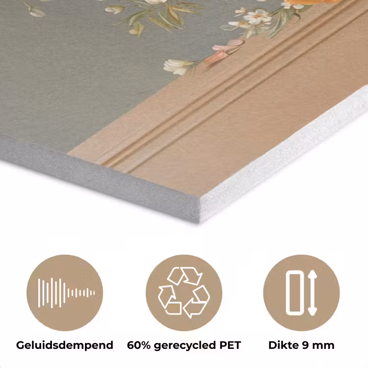 Bloem - Quote - Vintage - Art PET vilt klein -closeup_NL