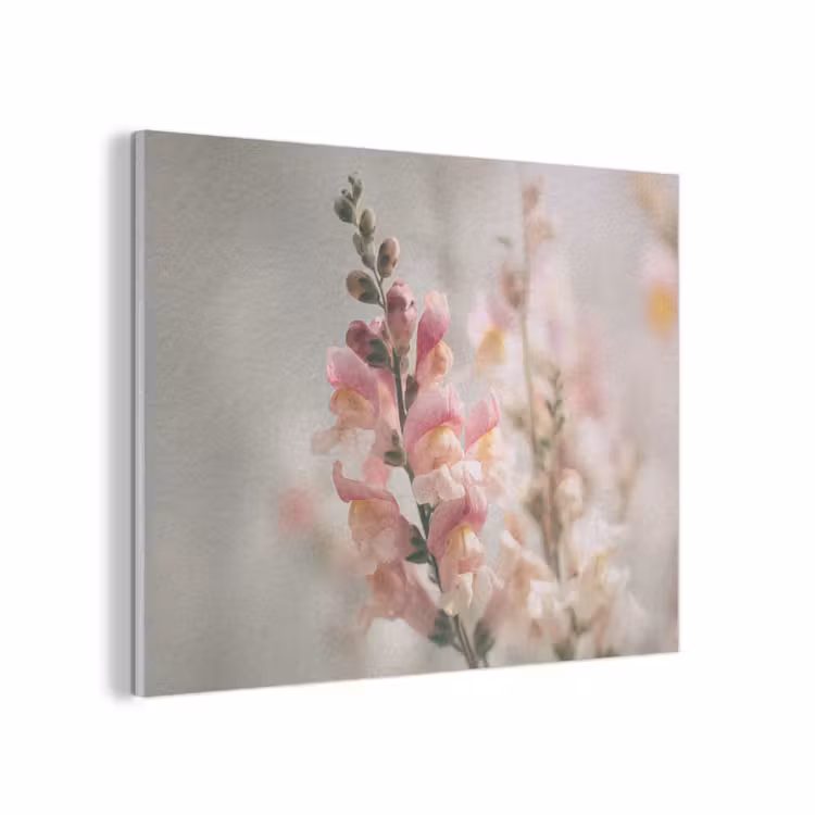 Bloem - Leeuwenbek - Roze - Stengel PET vilt klein -3d