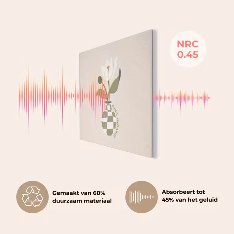 Bloem - Wit - Vaas - Quote PET vilt klein -USP_NL