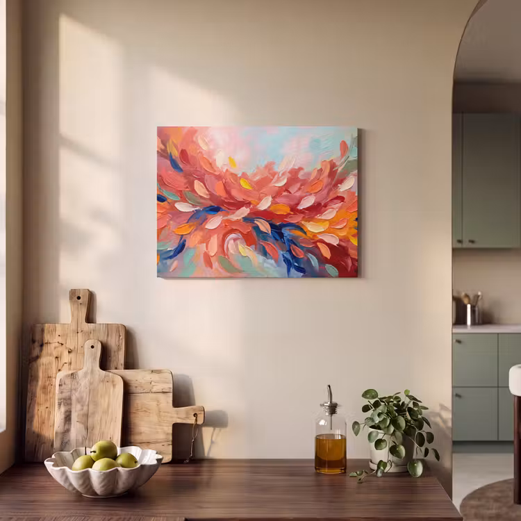 Bloemen - Abstract - Kunst - Modern PET vilt klein -sfeer2