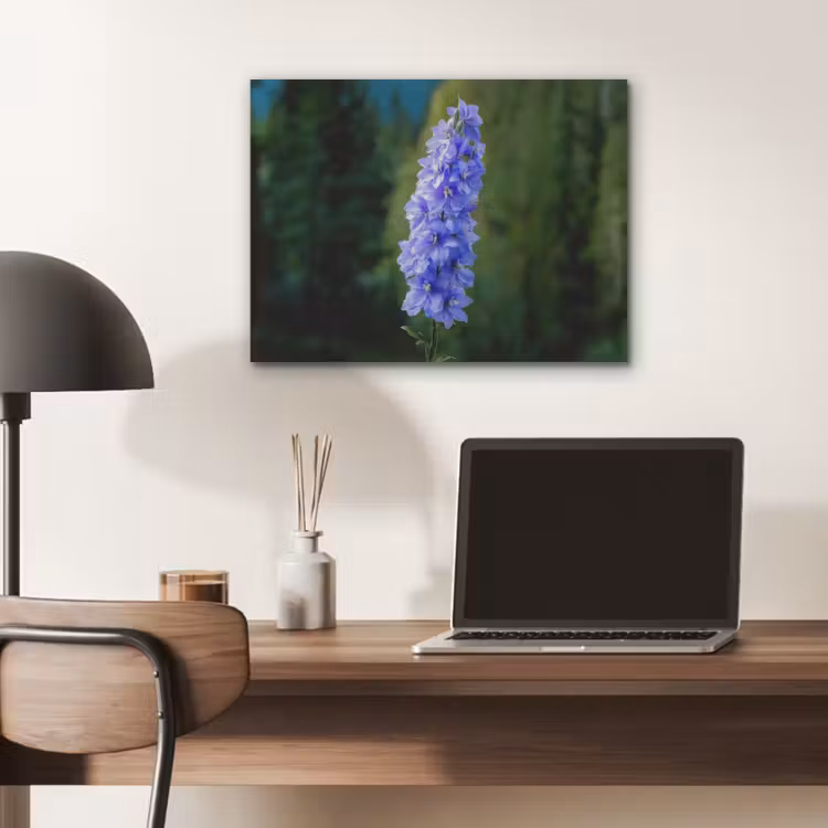 Bloemen - Blauw - Dennenboom PET vilt klein -sfeer5