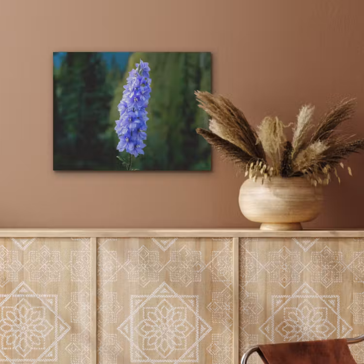 Bloemen - Blauw - Dennenboom PET vilt klein -sfeer4
