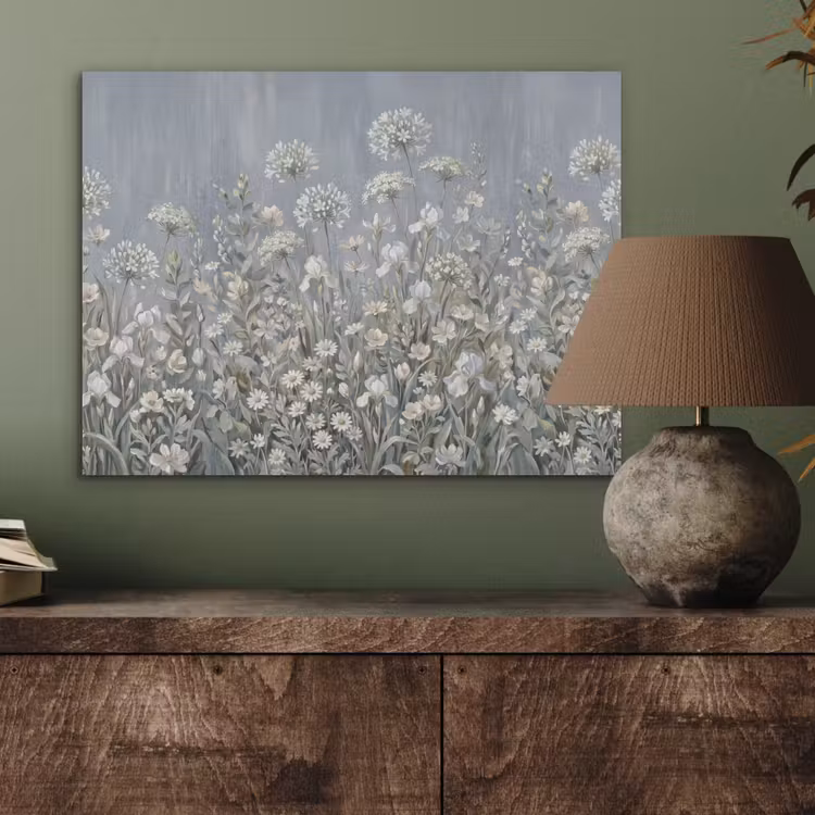 Bloemen - Botanisch - Blauw PET vilt klein -sfeer2