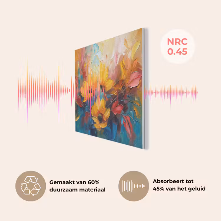 Bloemen - Dahlia - Kunst - Oranje - Watercolor PET vilt klein -USP_NL