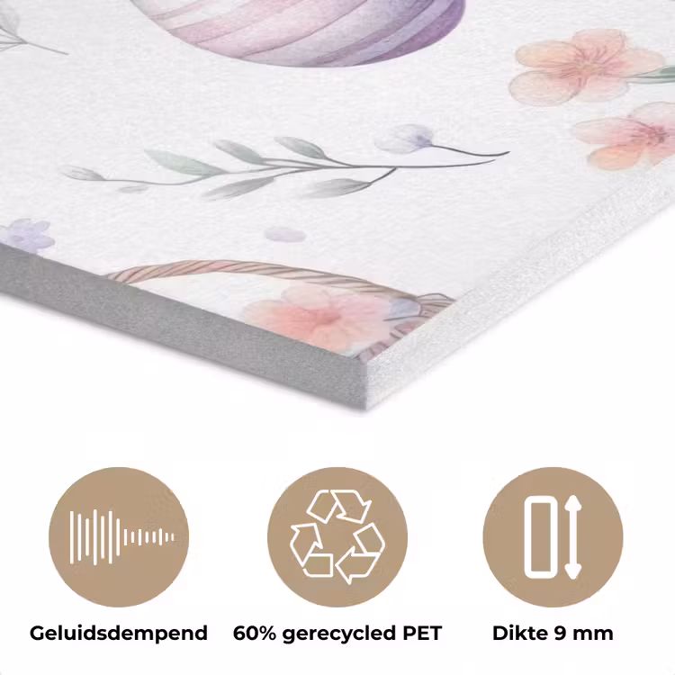 Bloemen - Paaseieren - Patroon PET vilt klein -closeup_NL
