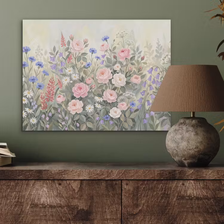 Bloemen - Tuin - Natuur - Kleurrijk PET vilt klein -sfeer2