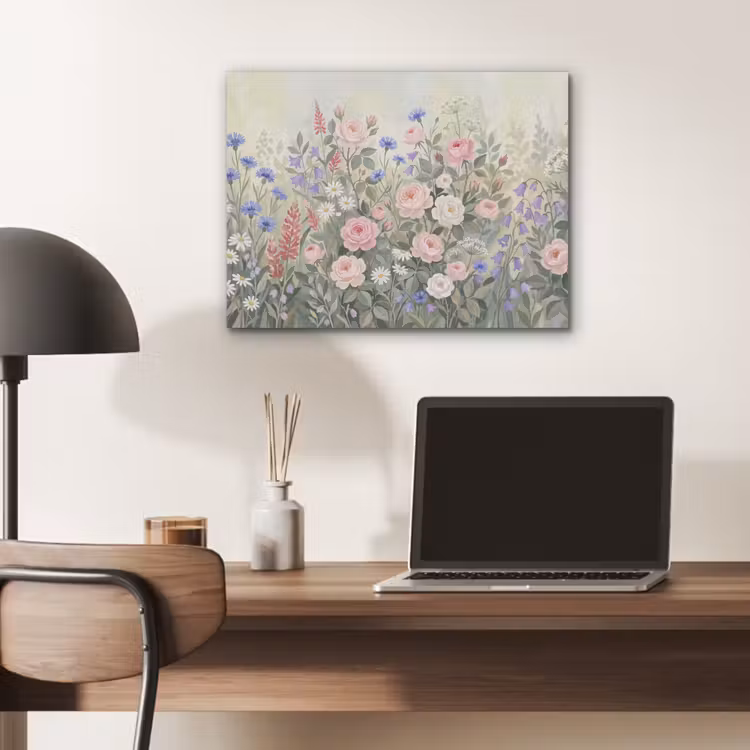 Bloemen - Tuin - Natuur - Kleurrijk PET vilt klein -sfeer5