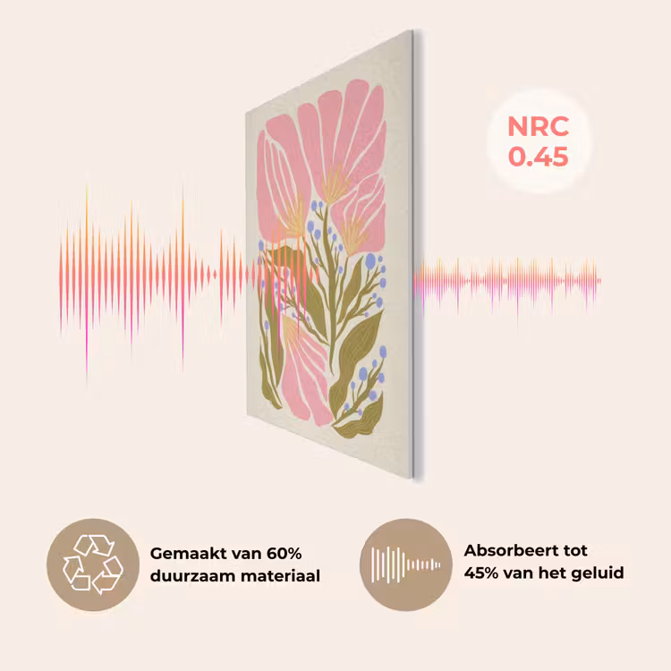Bloemen - Bladeren - Abstract - Roze PET vilt klein -USP_NL