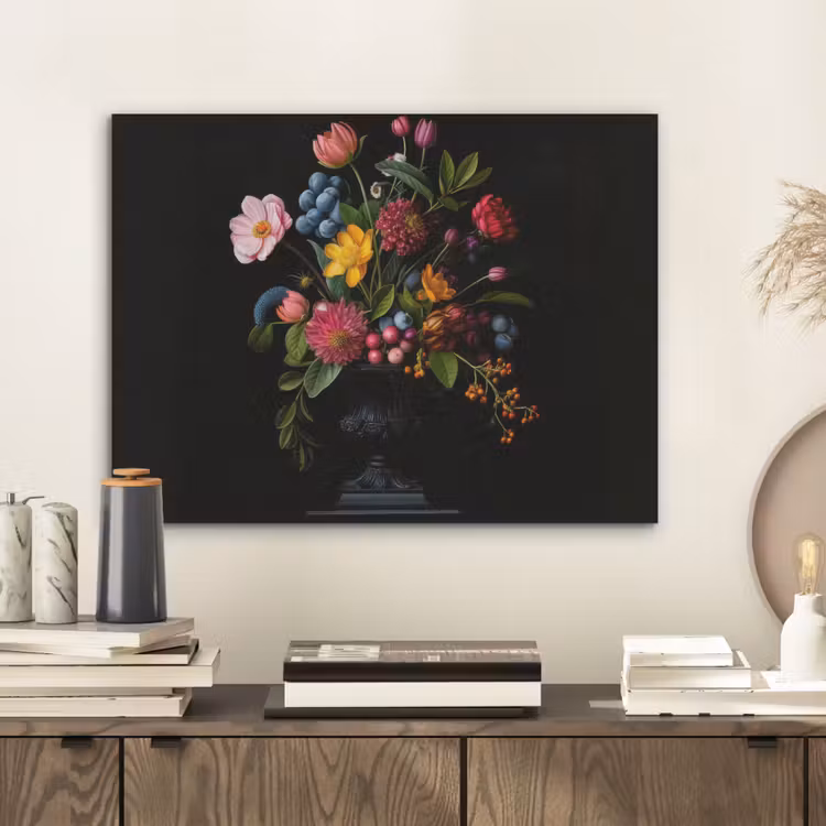 Bloemen - Vrolijk - Vaas PET vilt klein -sfeer1