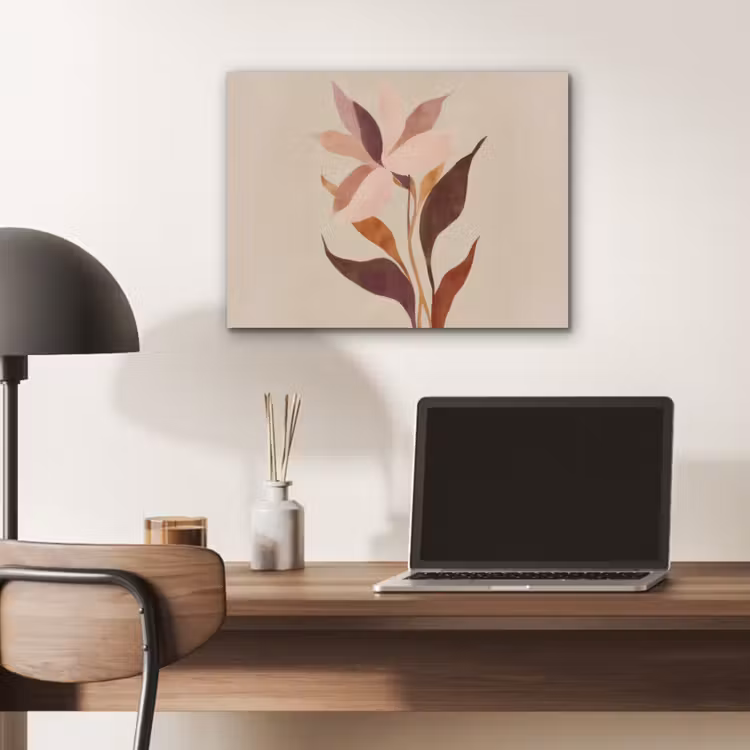 Bloemen - Blaadjes - Minimalistisch - Roze PET vilt klein -sfeer5