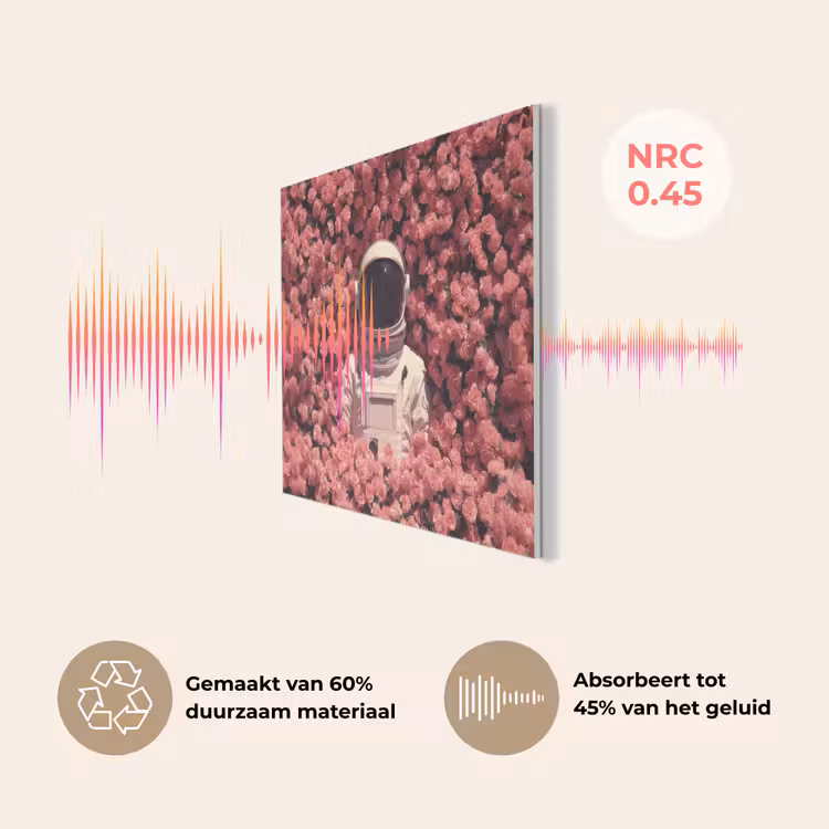 Bloemen - Roze - Astronaut PET vilt klein -USP_NL