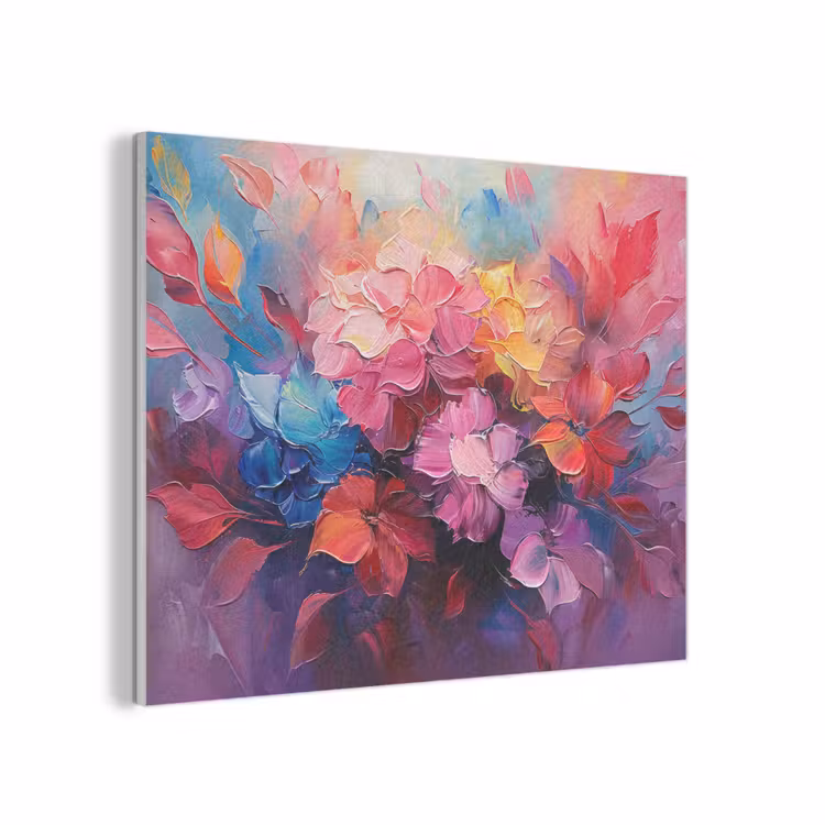 Bloemen - Roze - Watercolor - Kunst PET vilt klein -3d