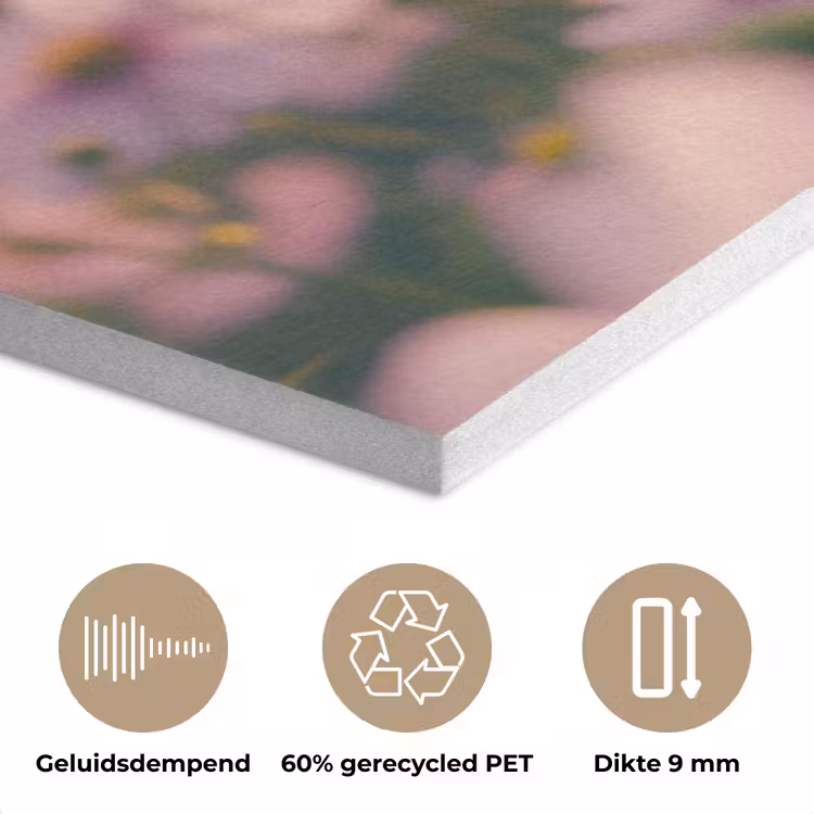 Bloemen - Paars - Wazig PET vilt klein -closeup_NL