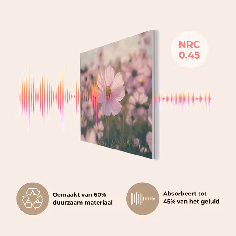 Bloemen - Paars - Wazig PET vilt klein -USP_NL