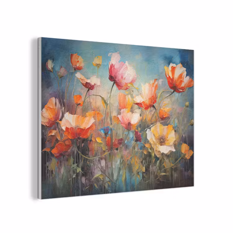 Bloemen - Watercolor - Kunst - Botanisch - Natuur PET vilt klein -3d