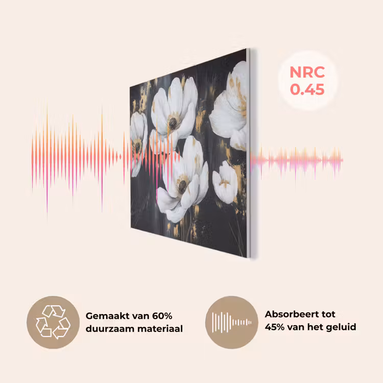 Bloemen - Wit - Abstract PET vilt klein -USP_NL
