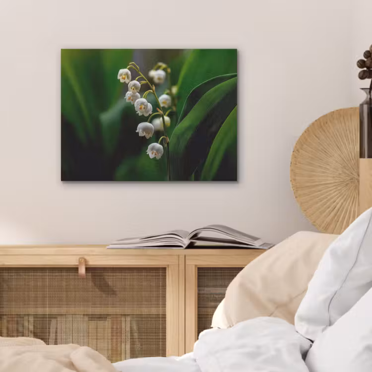 Bloemen - Wit - Bladeren - Lelietjes PET vilt klein -sfeer3