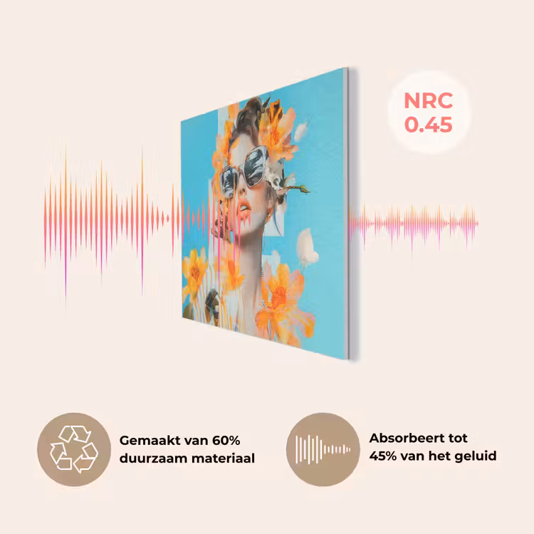 Bloemen - Vrouw - Zonnebril - Blauw PET vilt klein -USP_NL