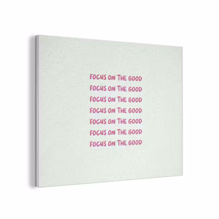 Focus on the good - Roze PET vilt klein -3d
