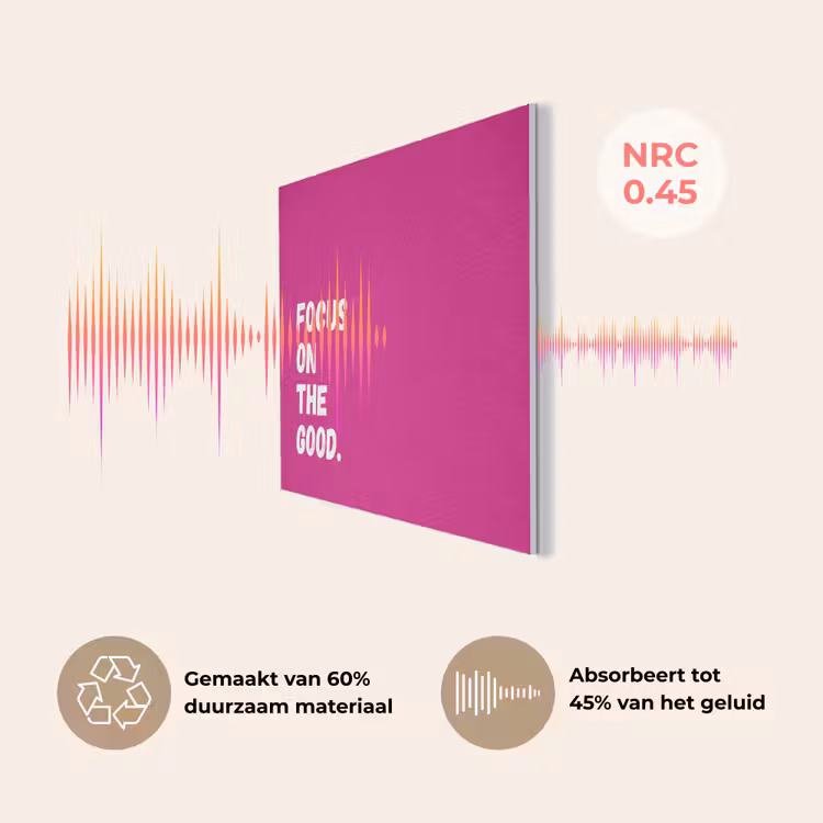 Focus on the good - Roze - Simple PET vilt klein -USP_NL