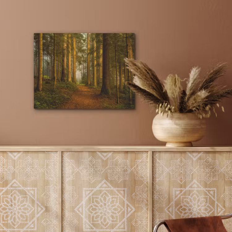 Bos - Natuur - Bomen - Landschap - Bladeren PET vilt klein -sfeer4