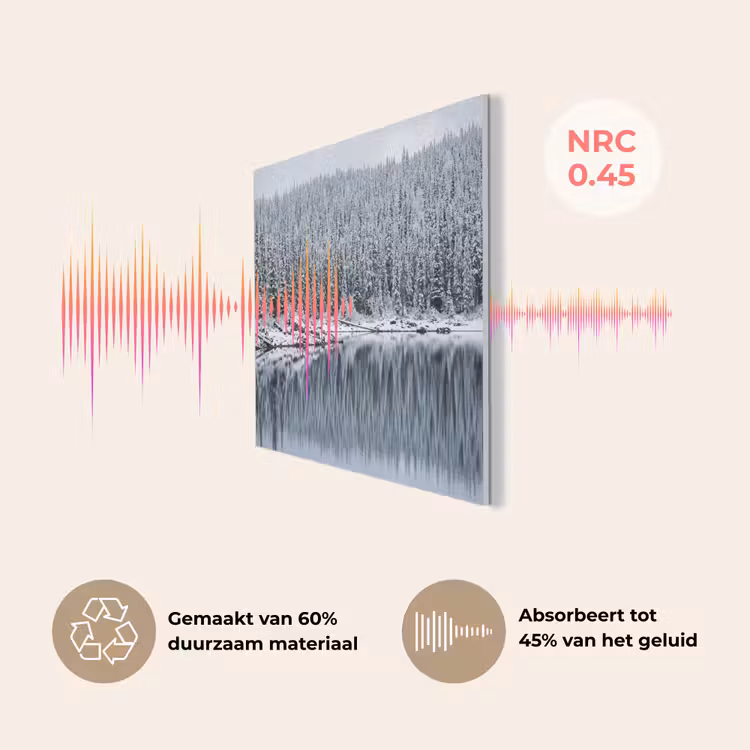 Bos - Reflectie - Meer - Winter - Serene PET vilt klein -USP_NL