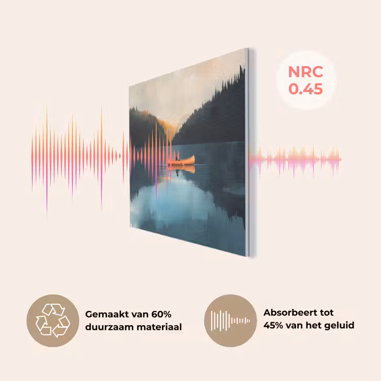 Bossen - Meer - Kano - Oranje PET vilt klein -USP_NL
