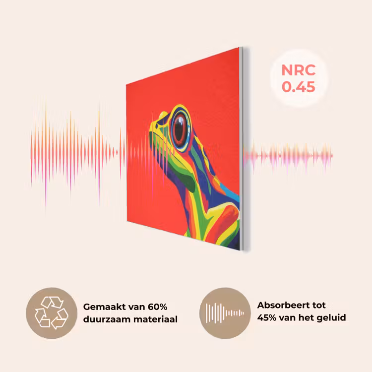 Kikker - Kleurrijk - Strepen - Ogen PET vilt klein -USP_NL