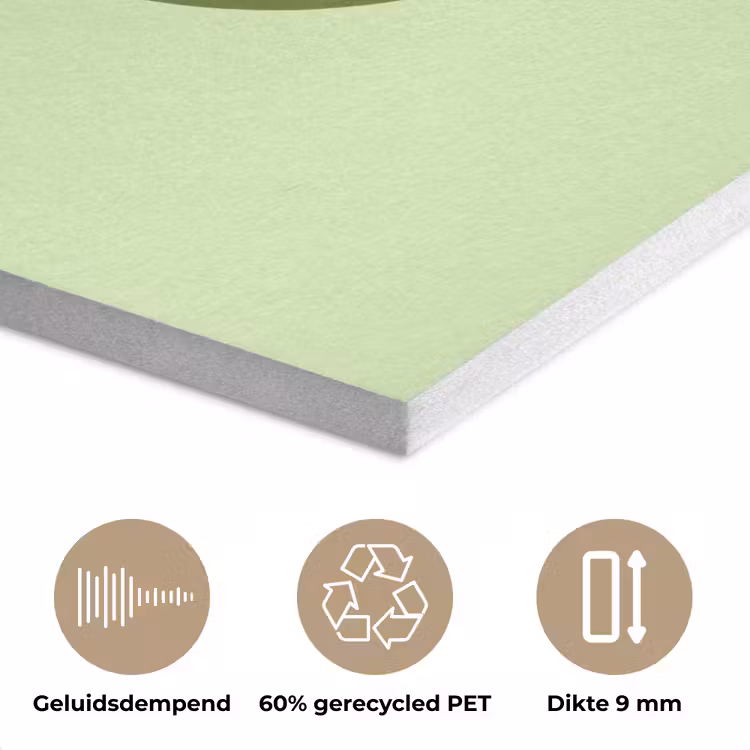 Kikker - Groen - Vriendelijkheid PET vilt klein -closeup_NL