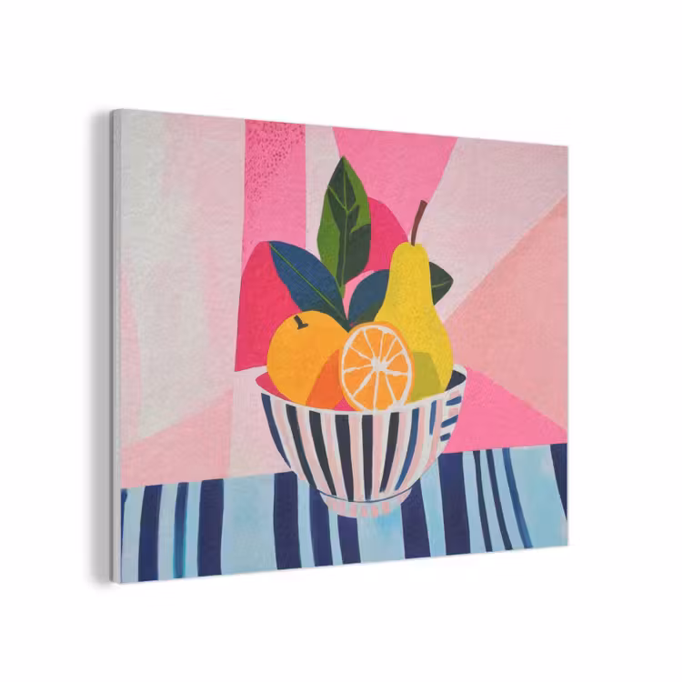 Fruit - Abstracte achtergrond - Roze PET vilt klein -3d