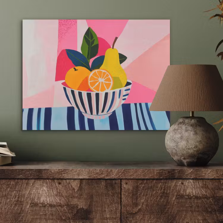 Fruit - Abstracte achtergrond - Roze PET vilt klein -sfeer2