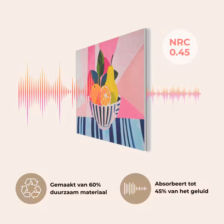 Fruit - Abstracte achtergrond - Roze PET vilt klein -USP_NL