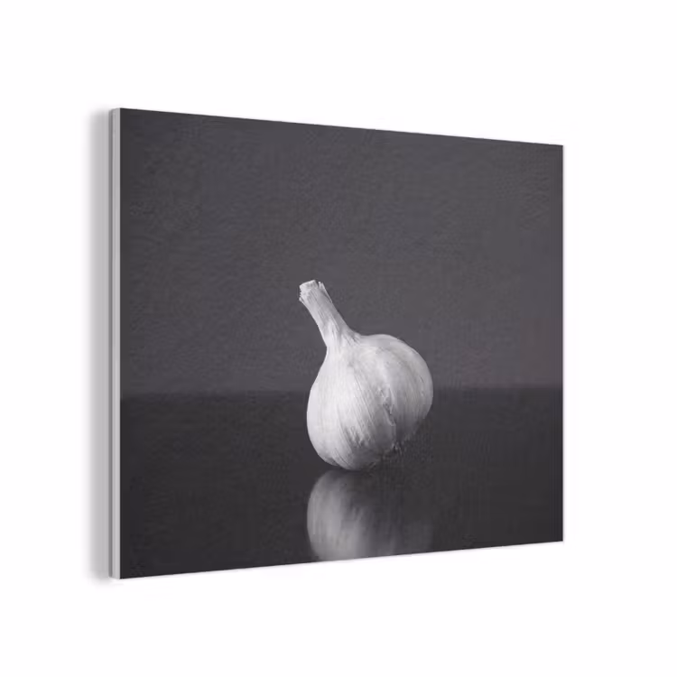 Knoflook - Zwart - Wit PET vilt klein -3d