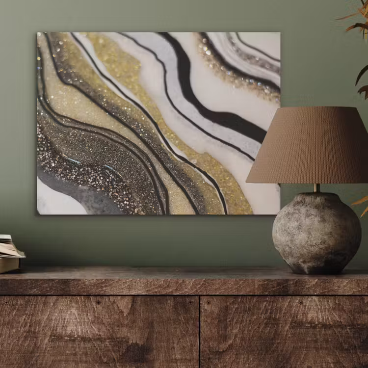 Edelsteen - Abstract - Marmer - Natuur PET vilt klein -sfeer2