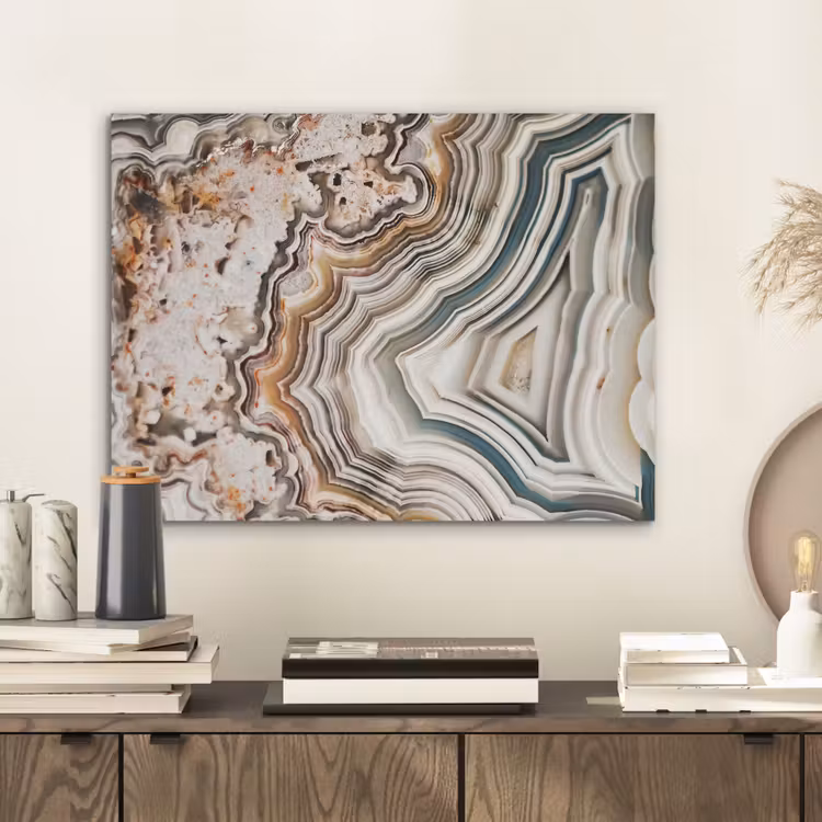 Edelsteen - Marmer - Natuur - Abstract PET vilt klein -sfeer1