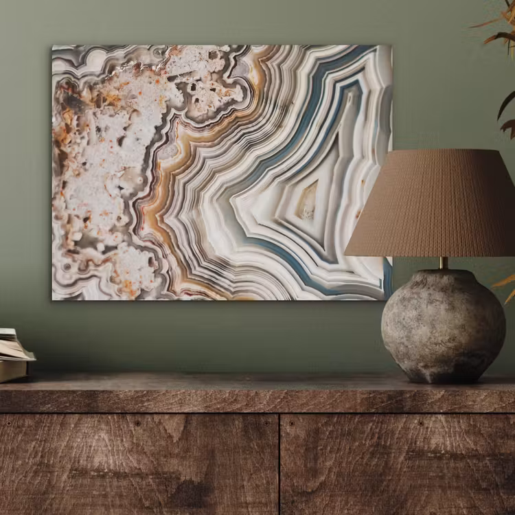 Edelsteen - Marmer - Natuur - Abstract PET vilt klein -sfeer2