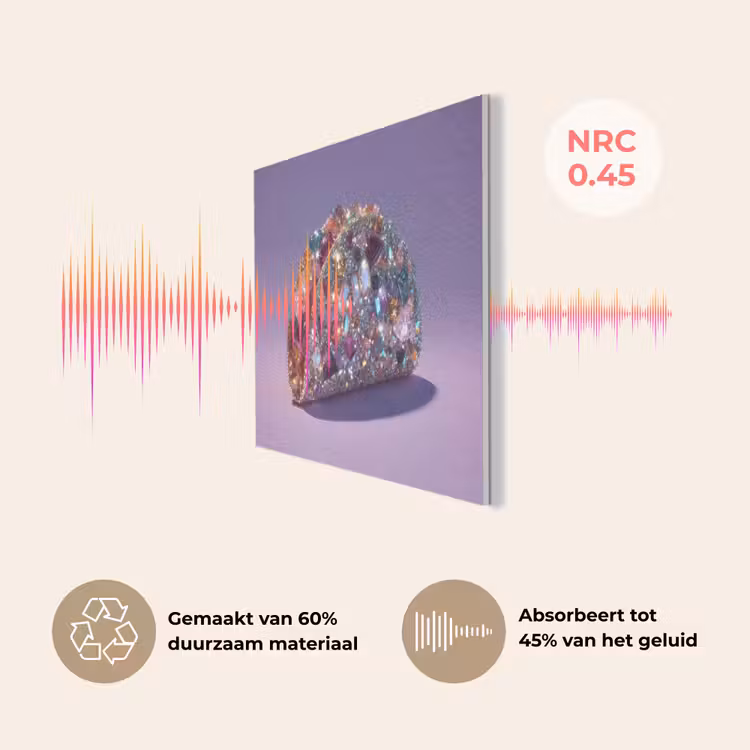 Edelstenen - Glitters - Paars - Kleurrijk PET vilt klein -USP_NL