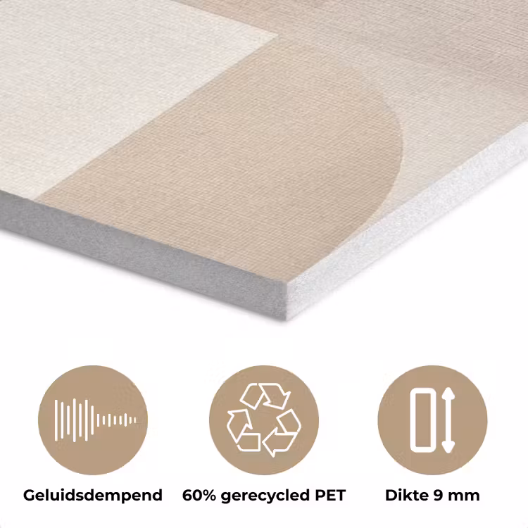 Geometrisch - Geweven structuur - Modern PET vilt klein -closeup_NL