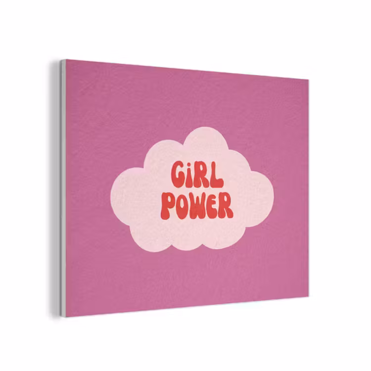 Girl power - Wolk - Roze PET vilt klein -3d