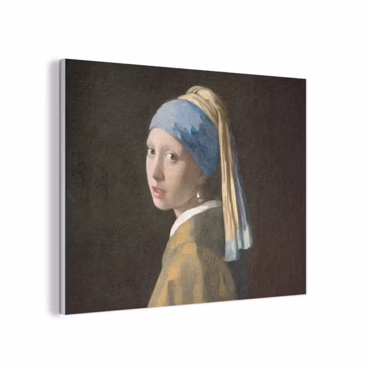 Meisje met de parel - Schilderij - Oude meesters - Vermeer PET vilt klein -3d