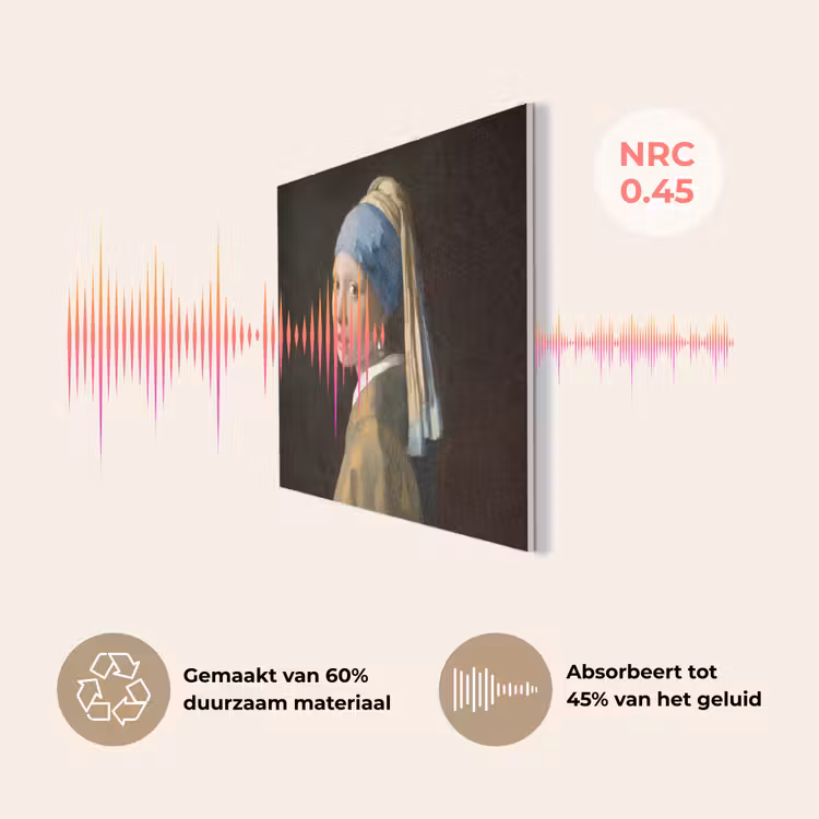 Meisje met de parel - Schilderij - Oude meesters - Vermeer PET vilt klein -USP_NL