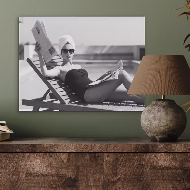 Glamour - Modern - Zwart - Wit PET vilt klein -sfeer2
