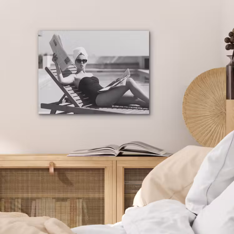 Glamour - Modern - Zwart - Wit PET vilt klein -sfeer3